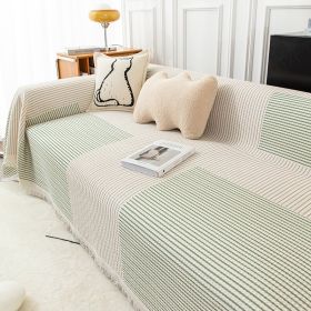 Striped Sofa Towel Anti-cat Scratch Protector Multi-function Blanket (Option: Dream of Summer Night-180x150cm)