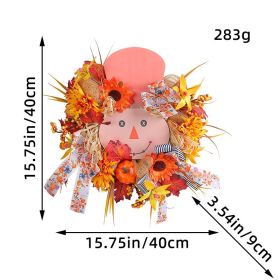 Autumn Harvest Festival Wooden Board Garland (Option: Autumn Snowman)