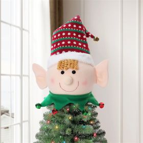 Christmas Decorative Tree Top Decorative Pendant (Option: Elf Tree Top)