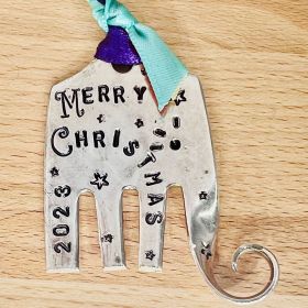 Christmas Decorative Creative Decorative Fork (Option: 2023 Merry Christmas)