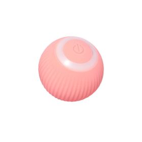 Smart Interactive Cat Toy Newest Version 360 Degree Self Rotating Ball (Color: PINK)