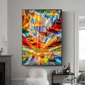 Fashionable Living Room Decoration Painting (Option: Picture color-70x100cm)