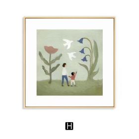Warm Nordic Art Wall Decoration Painting (Option: H Style-50 Ã— 50cm)